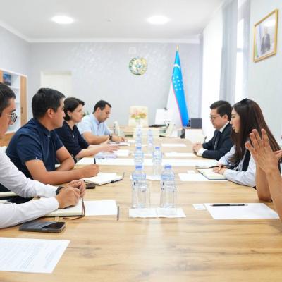 Meeting with representatives of the “Republican Scientific and Methodological Center for the Development of Education of the Republic of Uzbekistan”.